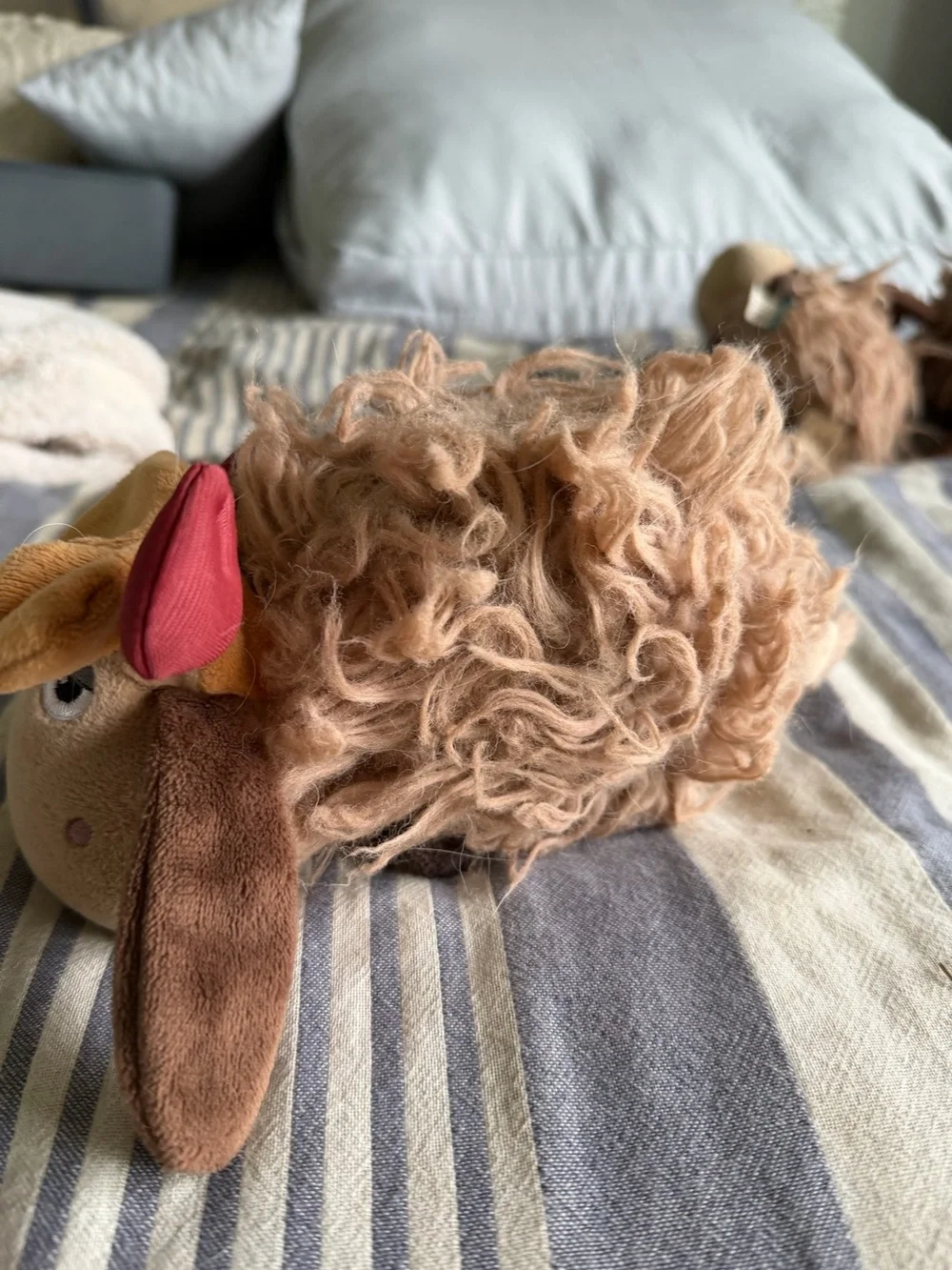RARE Bark Box Fred the Reindeer Grinch Dog Toy Spiky Ball